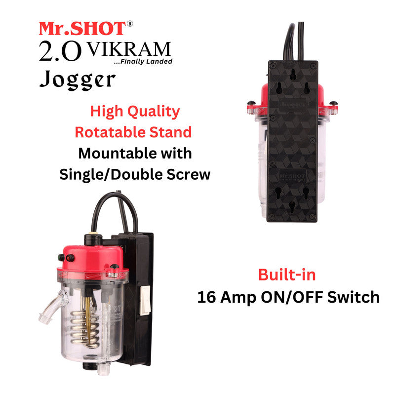 Mr.SHOT® Vikram Jogger Transparent model with built-in ON/OFF switch | DARK PINK