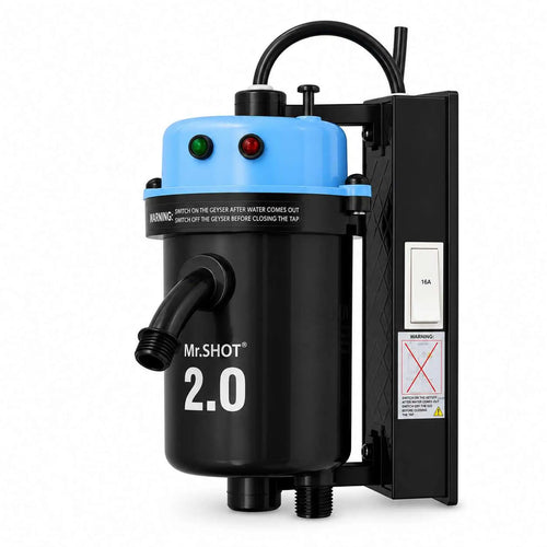 Mr.SHOT® 2.0 Jogger | Dual Thermostat model with built-in ON/OFF switch | BLUE