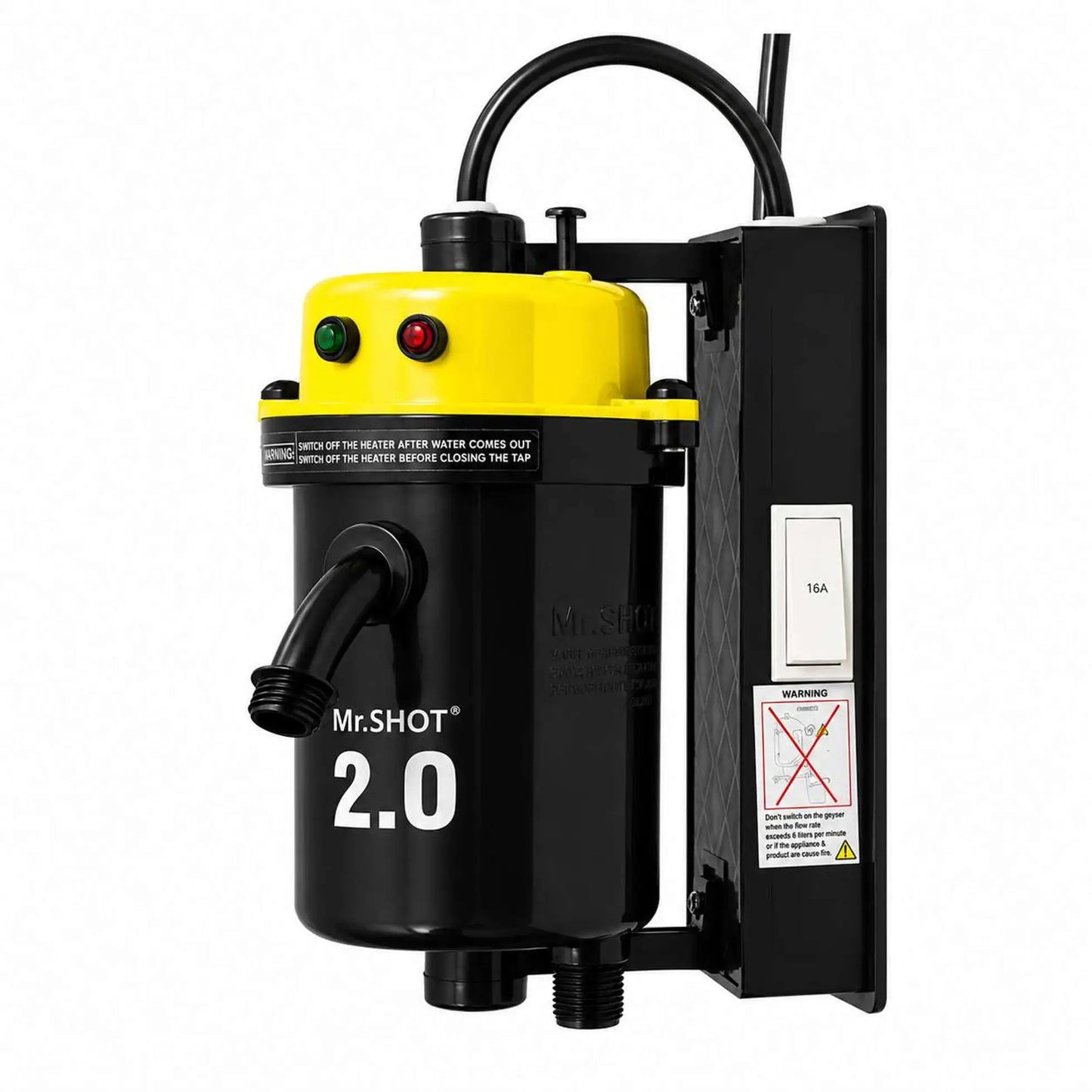Mr.SHOT® 2.0 Jogger | Dual Thermostat model with built-in ON/OFF switch | Yellow