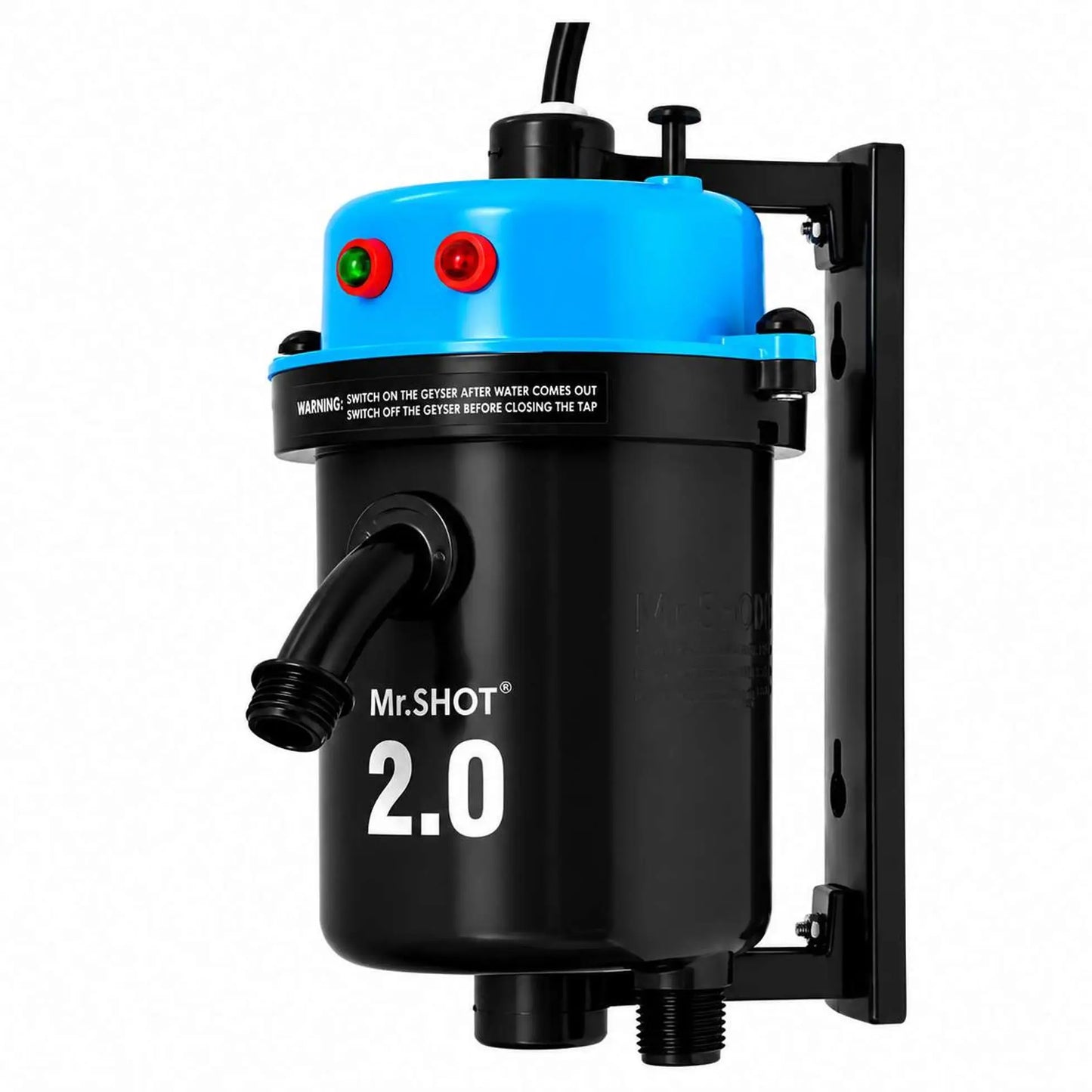 Mr.SHOT® 2.0 Walker | India's 1st Dual Thermostat Screwless Instant Water Heater | Blue