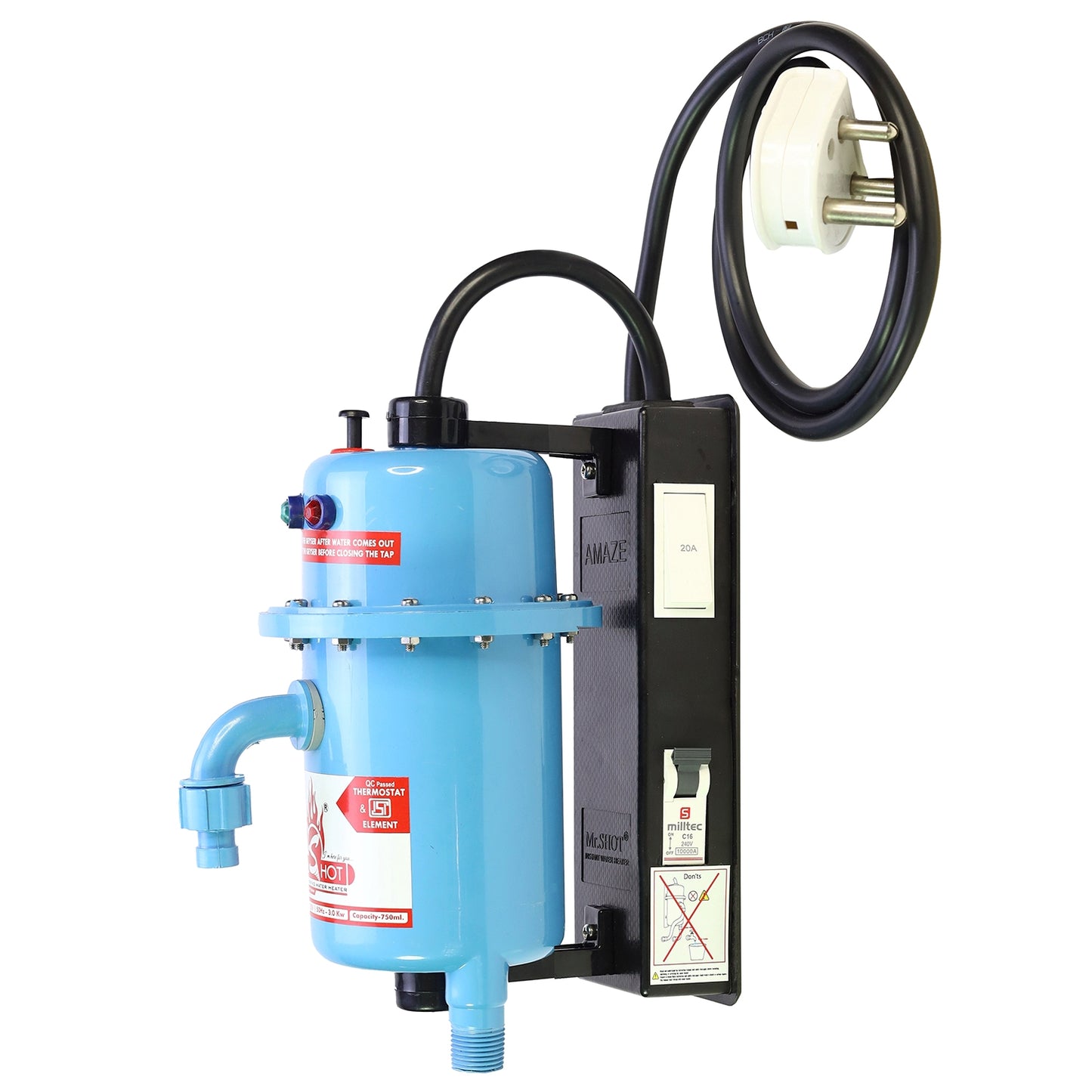 Mr.SHOT® Amaze | Top premium model with ON/OFF switch and MCB | BLUE