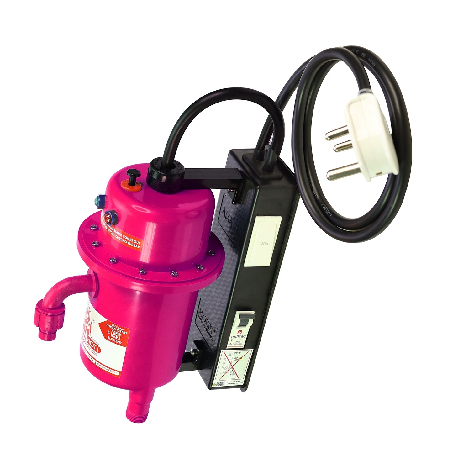 Mr.SHOT® Amaze | Top premium model with ON/OFF switch and MCB | PINK