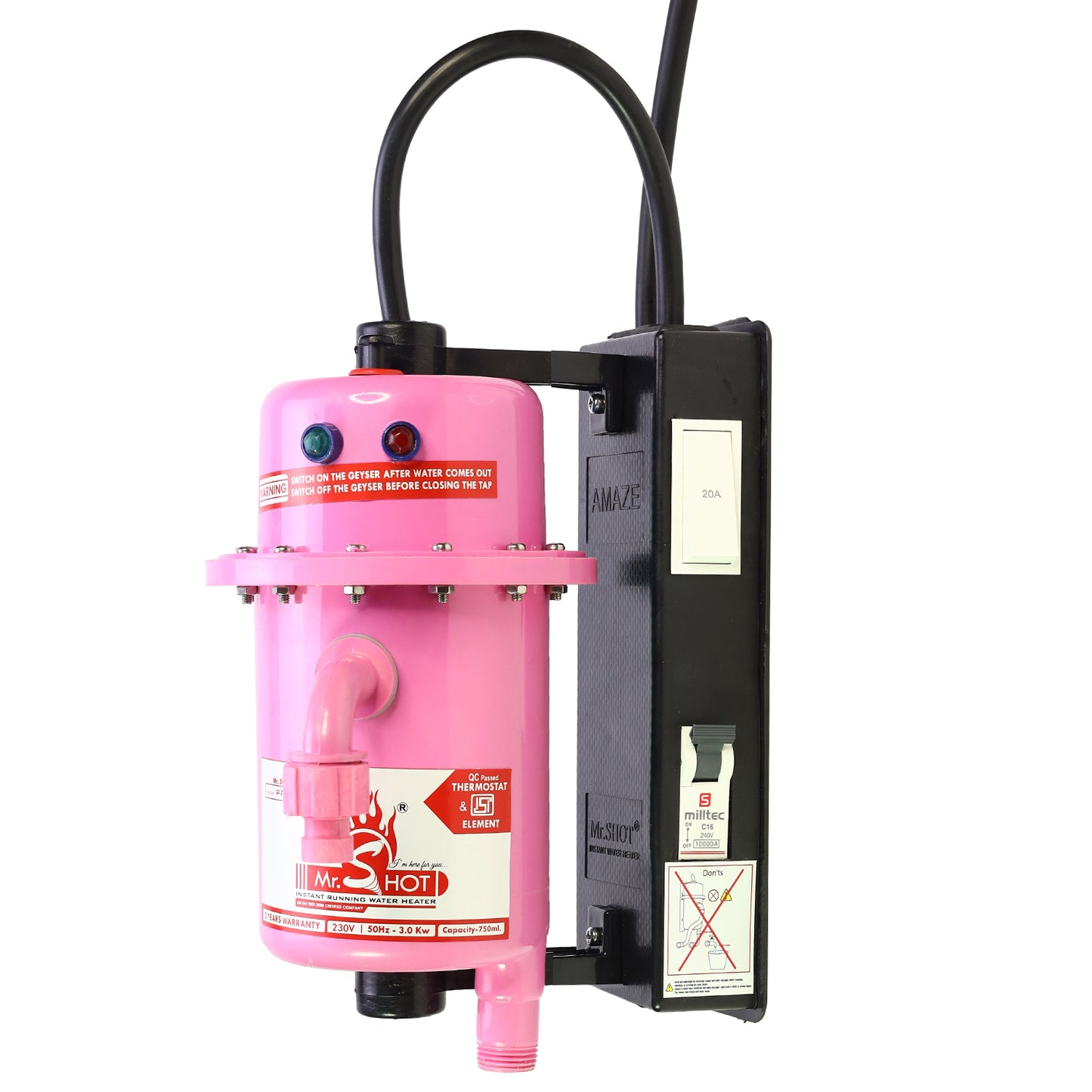 Mr.SHOT® Amaze | Top premium model with ON/OFF switch and MCB | ROSE