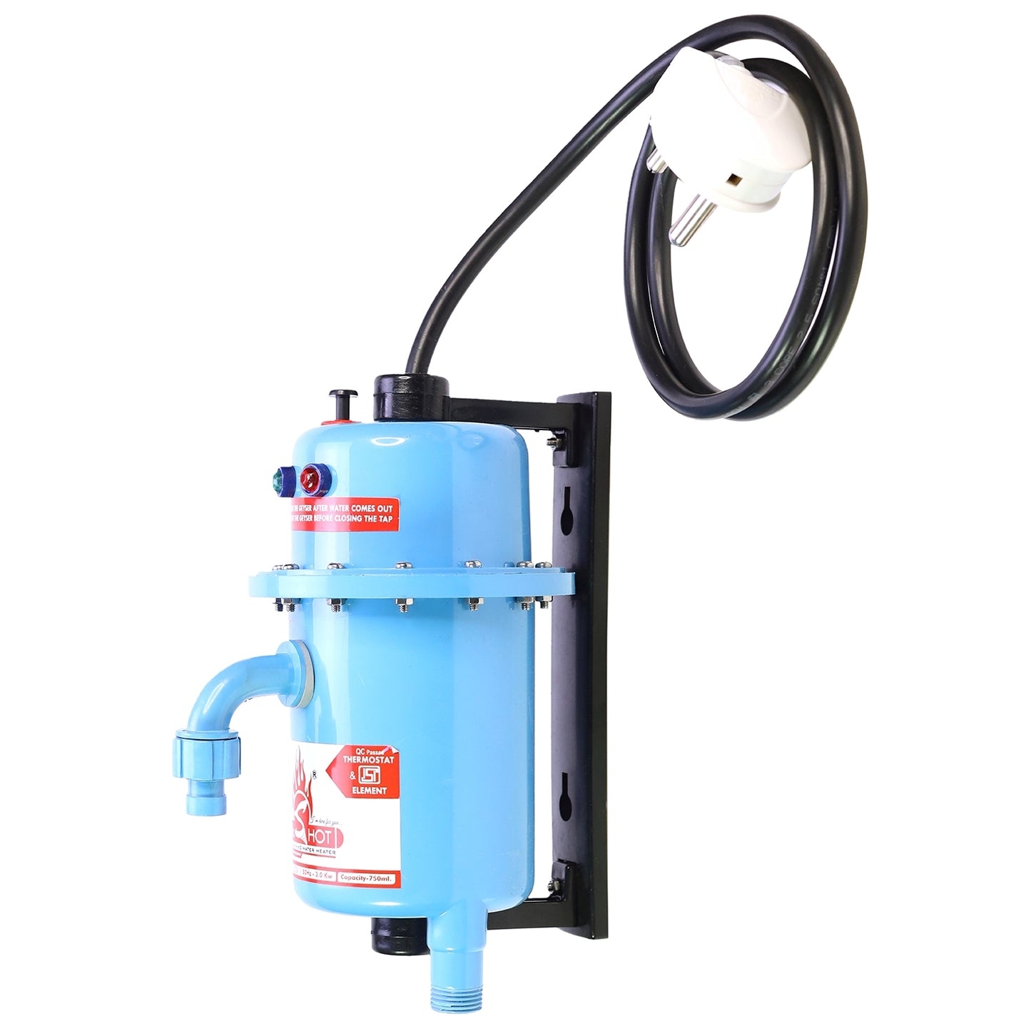 Mr.SHOT® Classic | Premium 3000W instant water heater with durable ABS body | Blue
