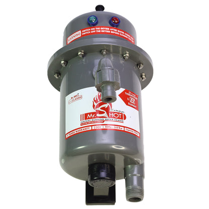 Mr.SHOT® Classic | Premium 3000W instant water heater with durable ABS body | Grey