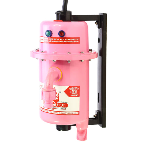 Mr.SHOT® Classic | Premium 3000W instant water heater with durable ABS body | Rose