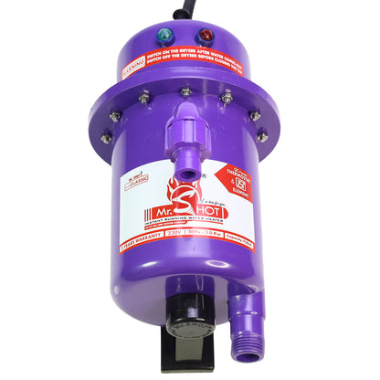 Mr.SHOT® Classic | Premium 3000W instant water heater with durable ABS body | Violet