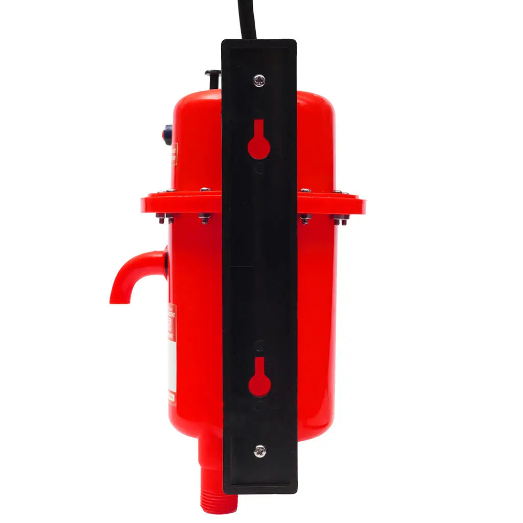 Mr.SHOT® Economy | 2800W instant water heater with 180° rotatable back stand for flexible installation | Red