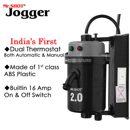 Mr.SHOT® 2.0 Jogger | Dual Thermostat model with built-in ON/OFF switch | DARK GREY