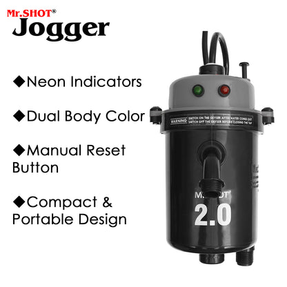 Mr.SHOT® 2.0 Jogger | Dual Thermostat model with built-in ON/OFF switch | DARK GREY