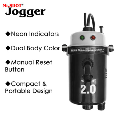 Mr.SHOT® 2.0 Jogger | Dual Thermostat model with built-in ON/OFF switch | METALLIC GREY