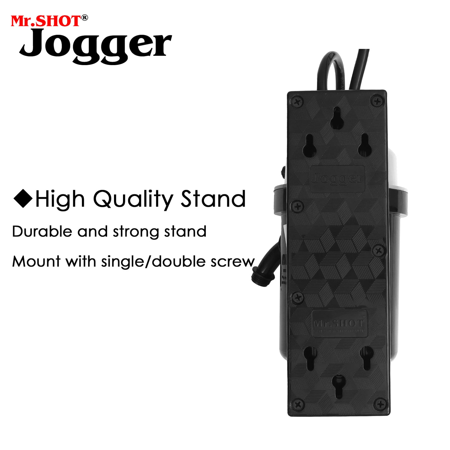 Mr.SHOT® 2.0 Jogger | Dual Thermostat model with built-in ON/OFF switch | METALLIC GREY
