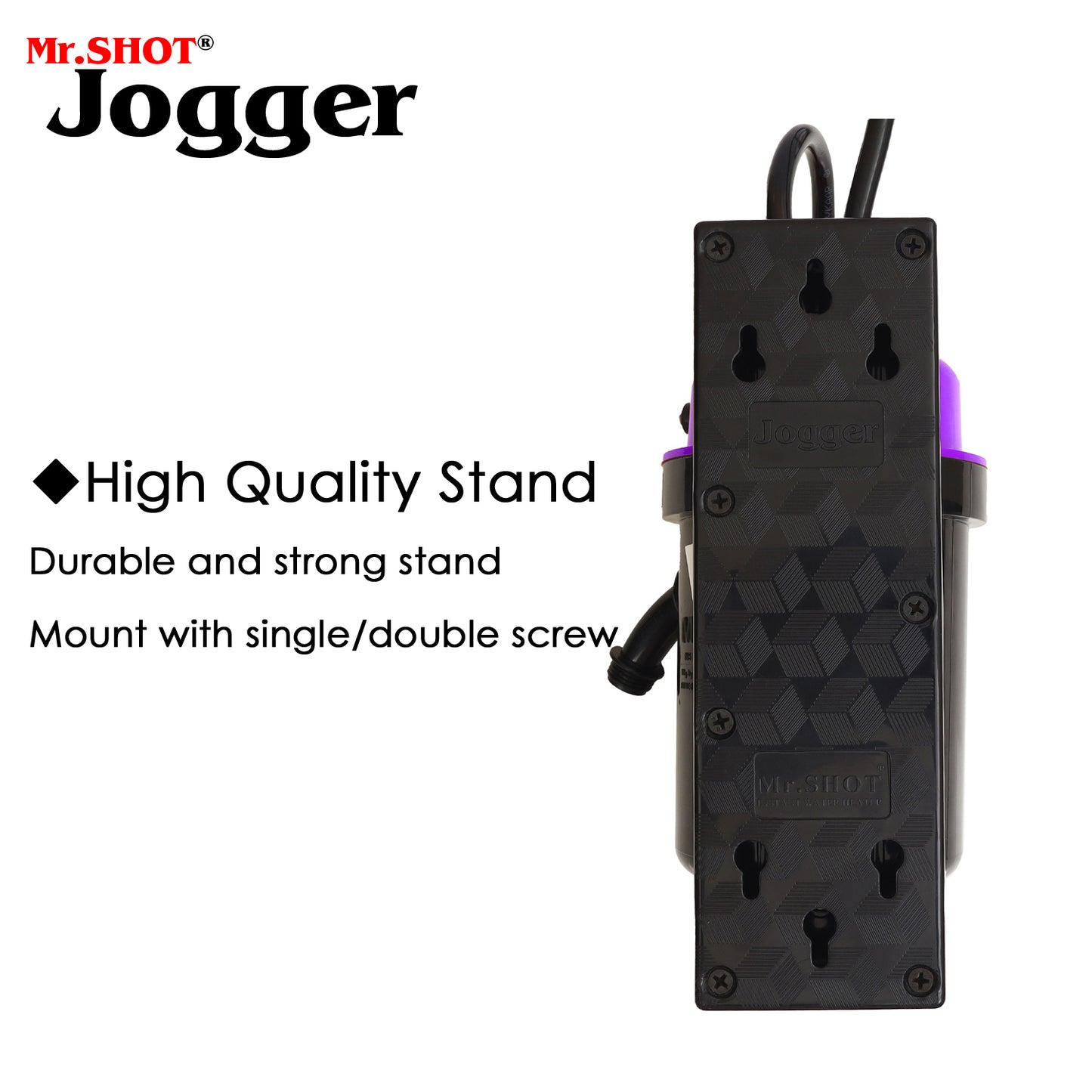 Mr.SHOT® 2.0 Jogger | Dual Thermostat model with built-in ON/OFF switch | VIOLET