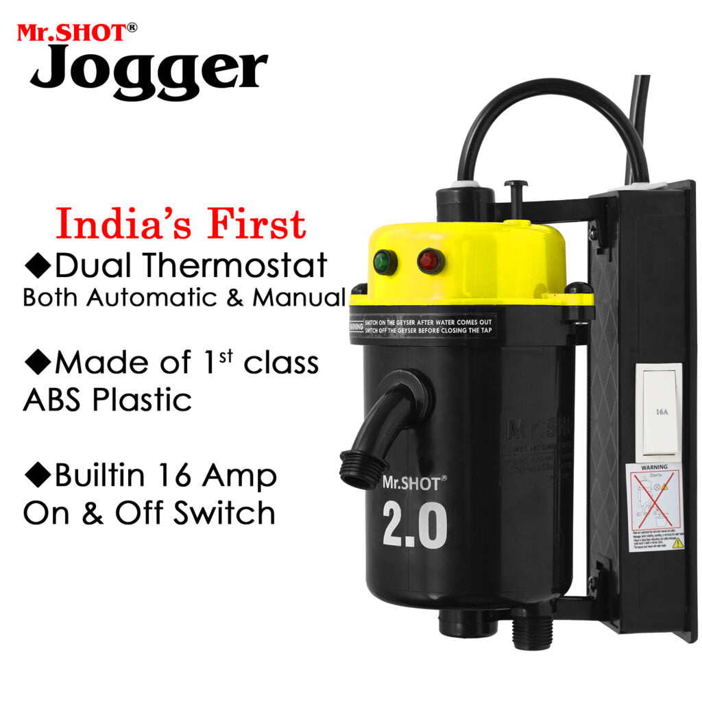 Mr.SHOT® 2.0 Jogger | Dual Thermostat model with built-in ON/OFF switch | Yellow
