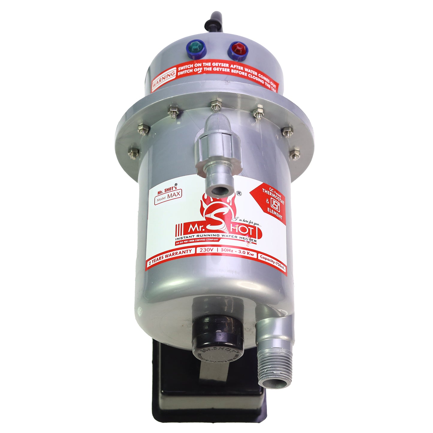 Mr.SHOT® Max | Premium 3000W model with built-in MCB protection | METALLIC GREY