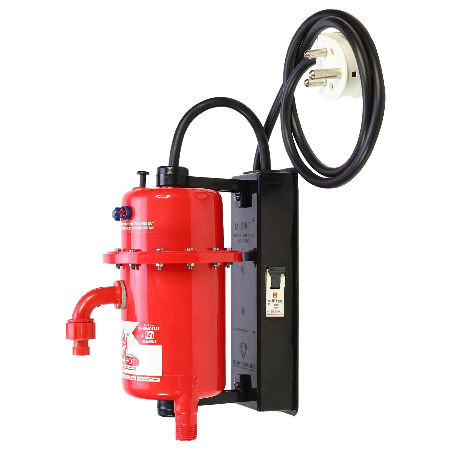 Mr.SHOT® Max | Premium 3000W model with built-in MCB protection | RED