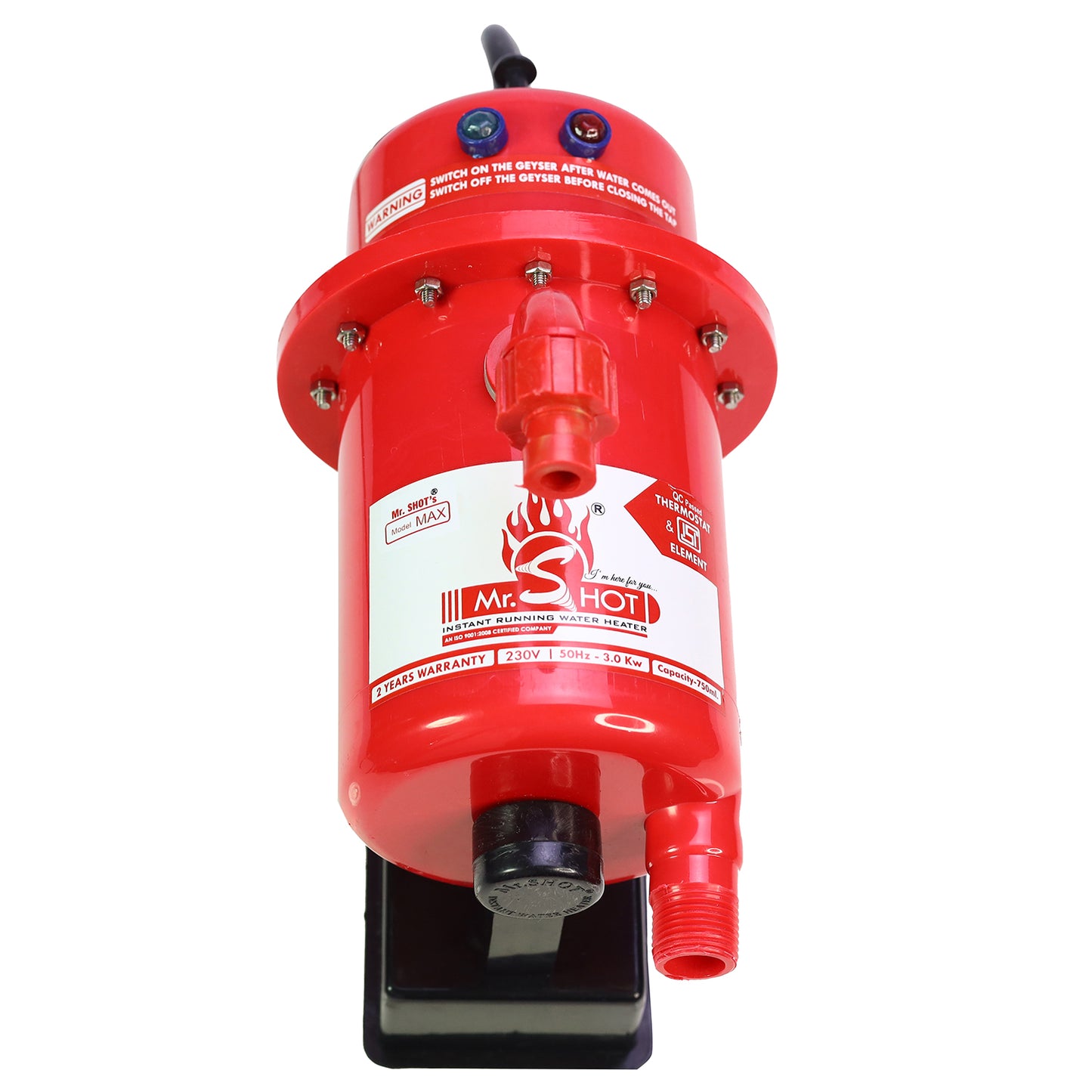 Mr.SHOT® Max | Premium 3000W model with built-in MCB protection | RED