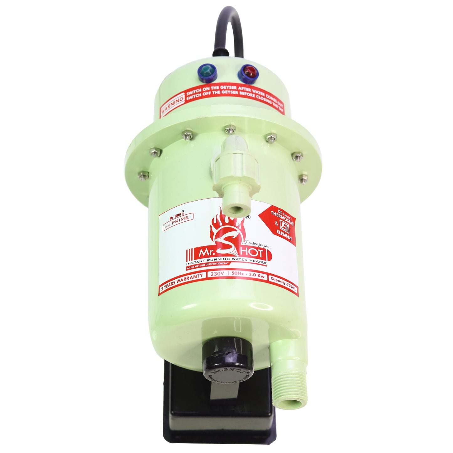 Mr.SHOT® Prime | Premium 3000W model with built-in ON/OFF switch | Green