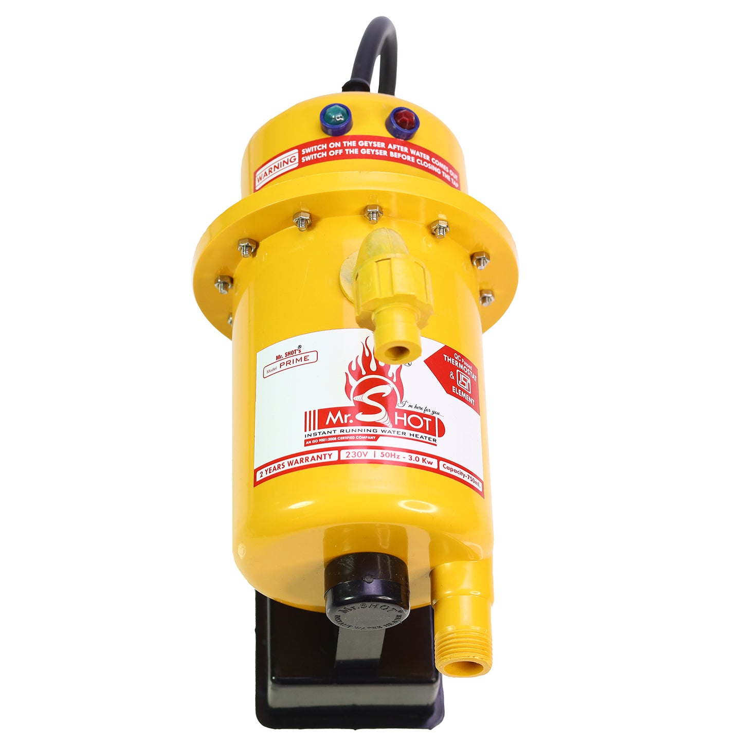 Mr.SHOT® Prime | Premium 3000W model with built-in ON/OFF switch | Orange