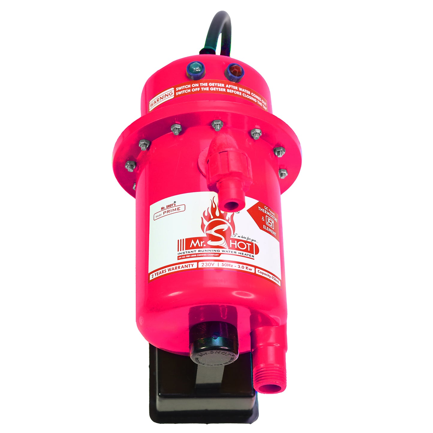 Mr.SHOT® Prime | Premium 3000W model with built-in ON/OFF switch | Dark Pink