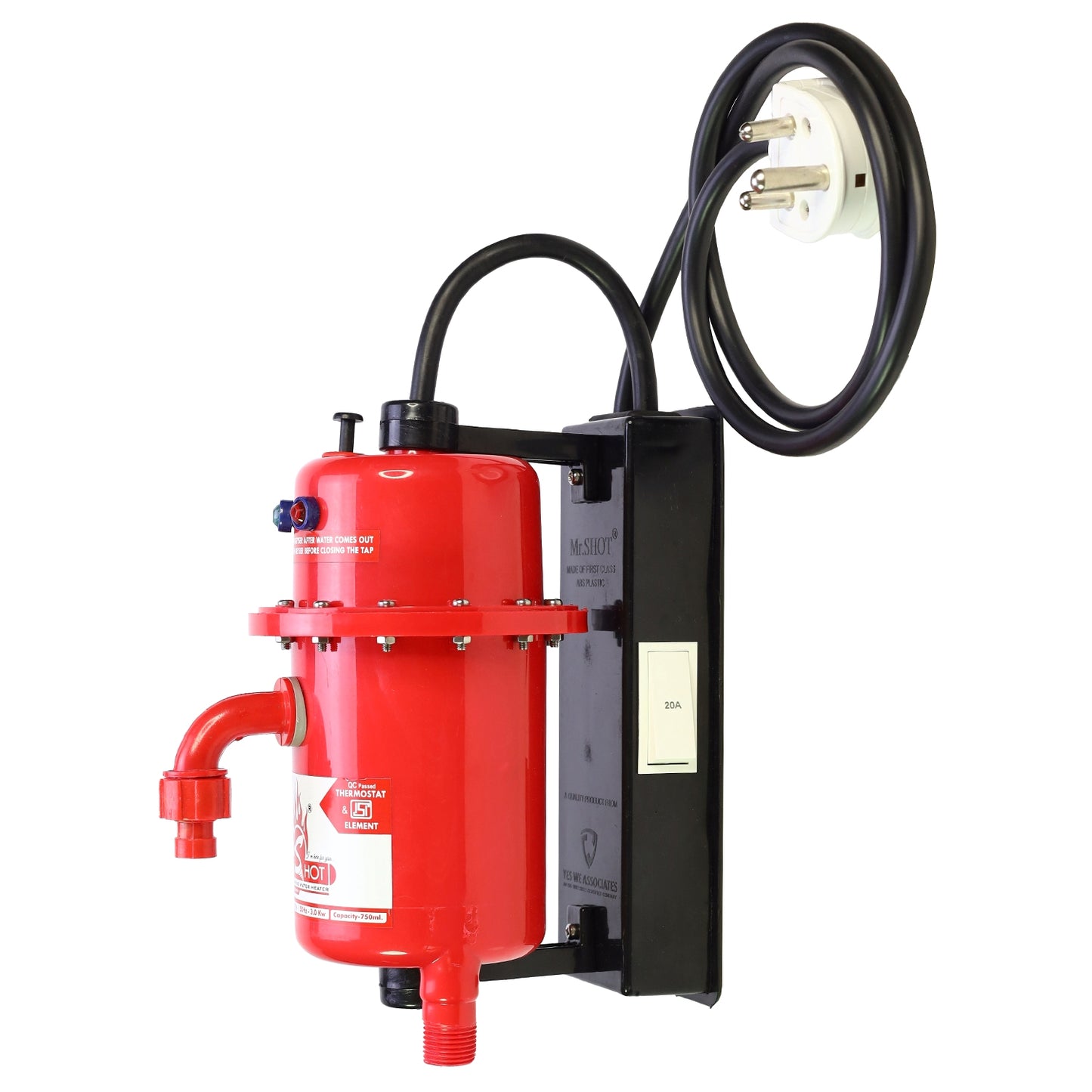 Mr.SHOT® Prime | Premium 3000W model with built-in ON/OFF switch | Red