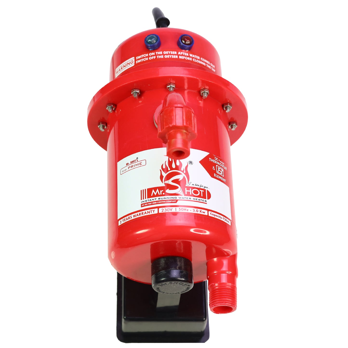 Mr.SHOT® Prime | Premium 3000W model with built-in ON/OFF switch | Red