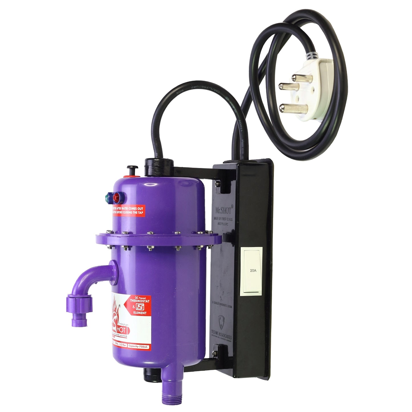 Mr.SHOT® Prime | Premium 3000W model with built-in ON/OFF switch | Voilet