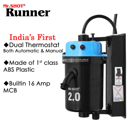 Mr.SHOT® 2.0 Runner | Dual Thermostat model with built-in MCB – BLUE