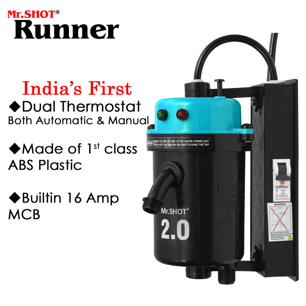 Mr.SHOT® 2.0 Runner | Dual Thermostat model with built-in MCB | GREEN