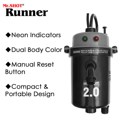 Mr.SHOT® 2.0 Runner | Dual Thermostat model with built-in MCB | DARK GREY