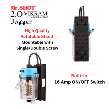 Mr.SHOT® Vikram Jogger Transparent model with built-in ON/OFF switch | BLUE