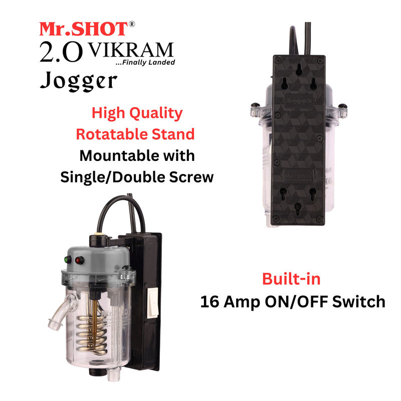 Mr.SHOT® Vikram Jogger Transparent model with built-in ON/OFF switch | DARK GREY