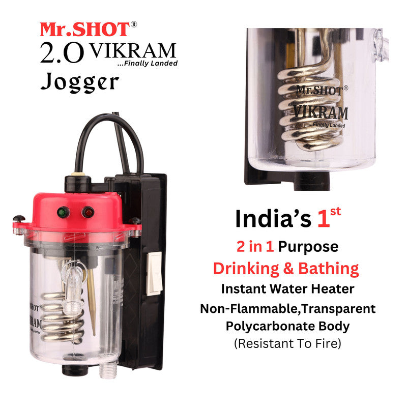 Mr.SHOT® Vikram Jogger Transparent model with built-in ON/OFF switch | DARK PINK