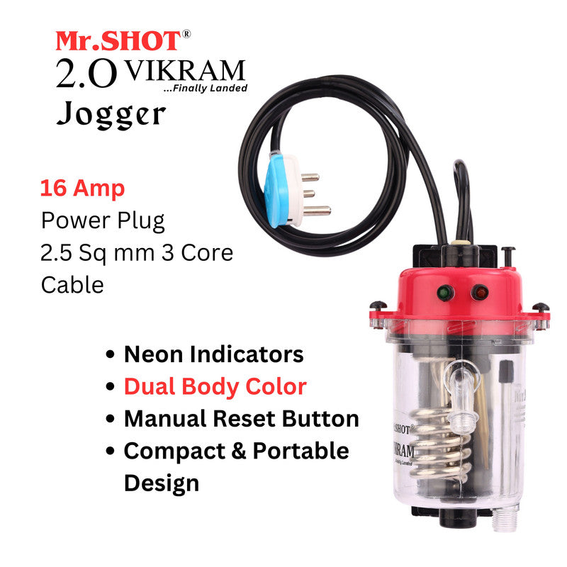 Mr.SHOT® Vikram Jogger Transparent model with built-in ON/OFF switch | DARK PINK