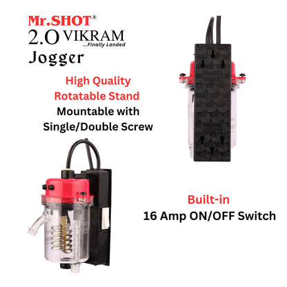 Mr.SHOT® Vikram Jogger Transparent model with built-in ON/OFF switch | DARK PINK