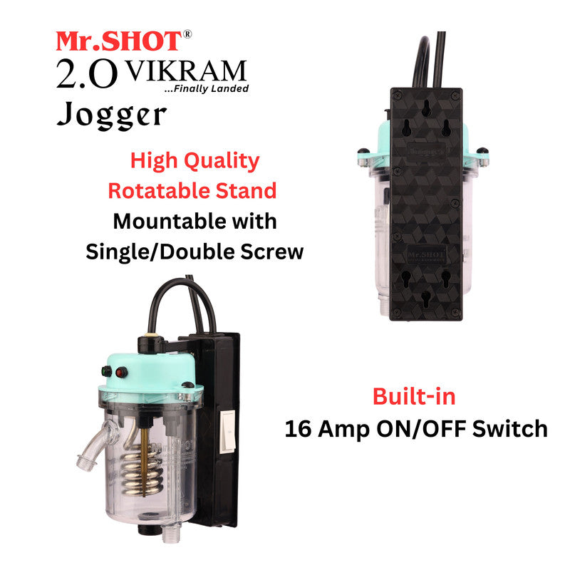 Mr.SHOT® Vikram Jogger Transparent model with built-in ON/OFF switch | GREEN