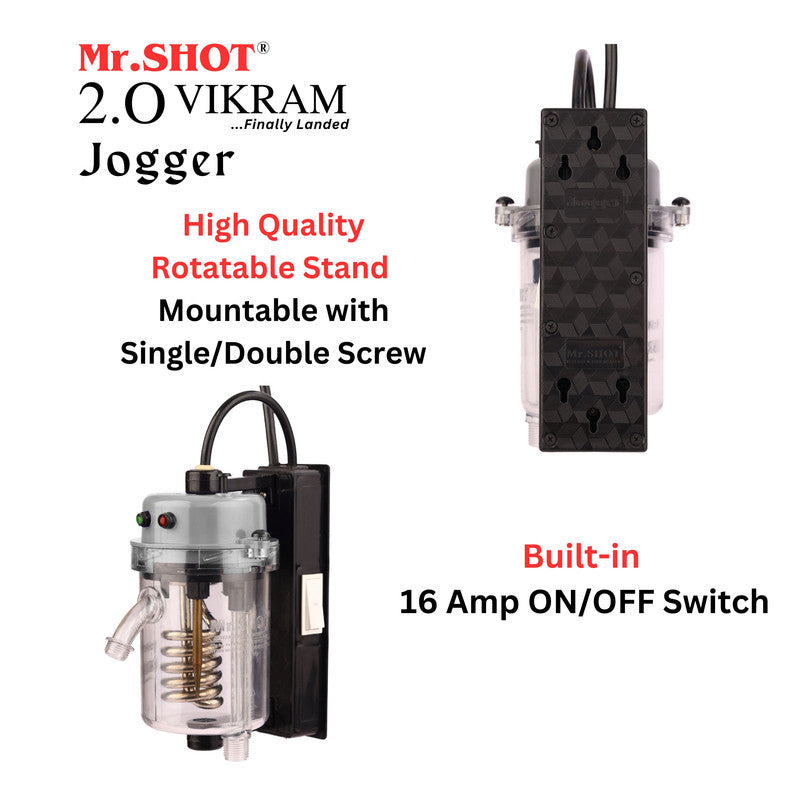 Mr.SHOT® Vikram Jogger Transparent model with built-in ON/OFF switch | METALLIC GREY