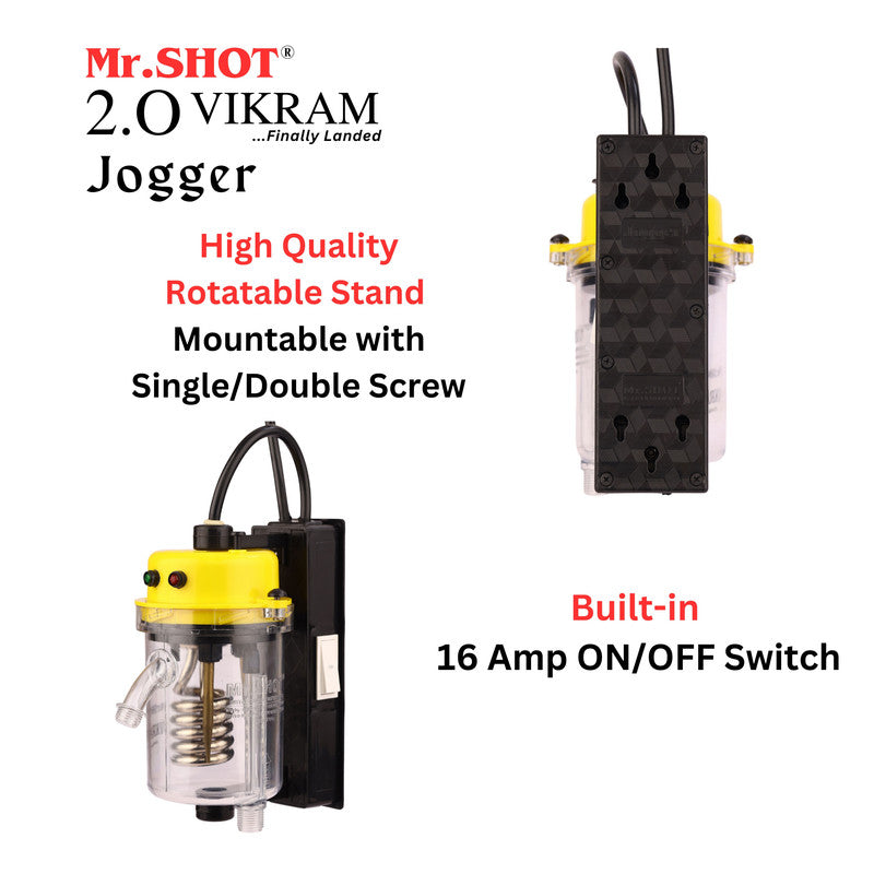 Mr.SHOT® Vikram Jogger Transparent model with built-in ON/OFF switch | YELLOW