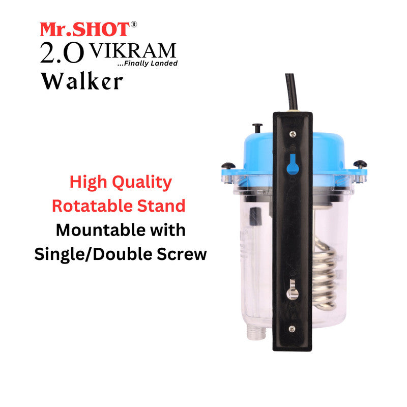 Mr.SHOT® Vikram Walker | Transparent instant water heater with engineering-grade polycarbonate body | BLUE