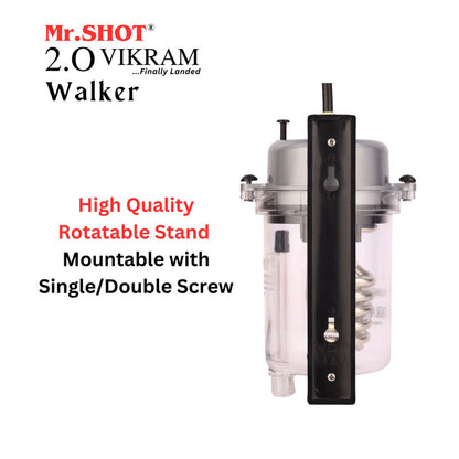 Mr.SHOT® Vikram Walker | Transparent instant water heater with engineering-grade polycarbonate body | METALLIC GREY