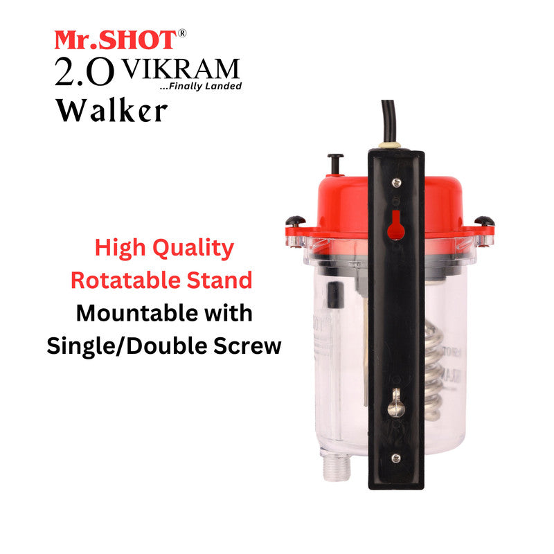 Mr.SHOT® Vikram Walker | Transparent instant water heater with engineering-grade polycarbonate body | RED