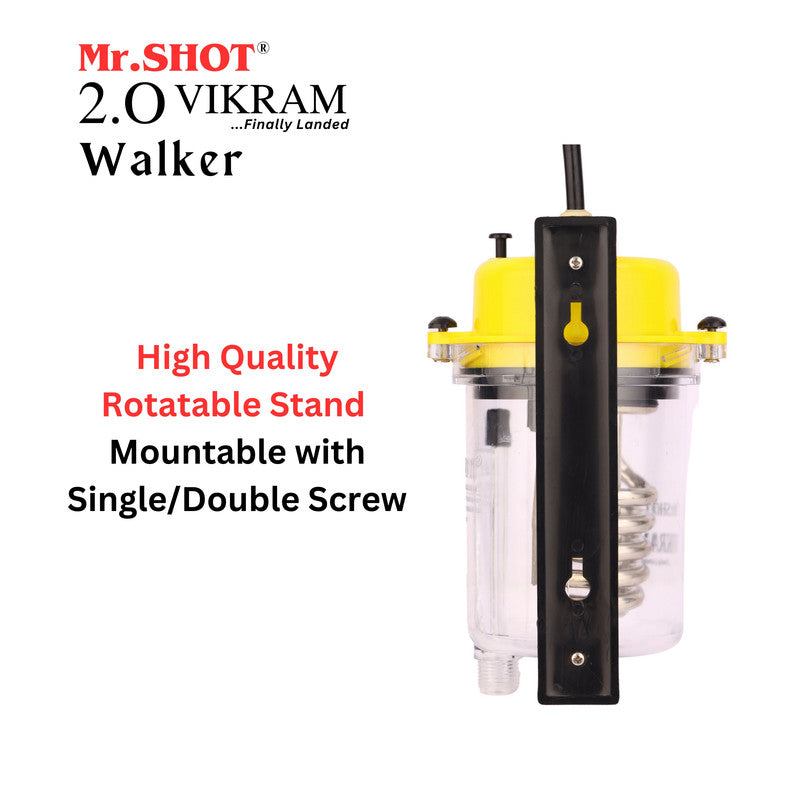 Mr.SHOT® Vikram Walker | Transparent instant water heater with engineering-grade polycarbonate body | YELLOW