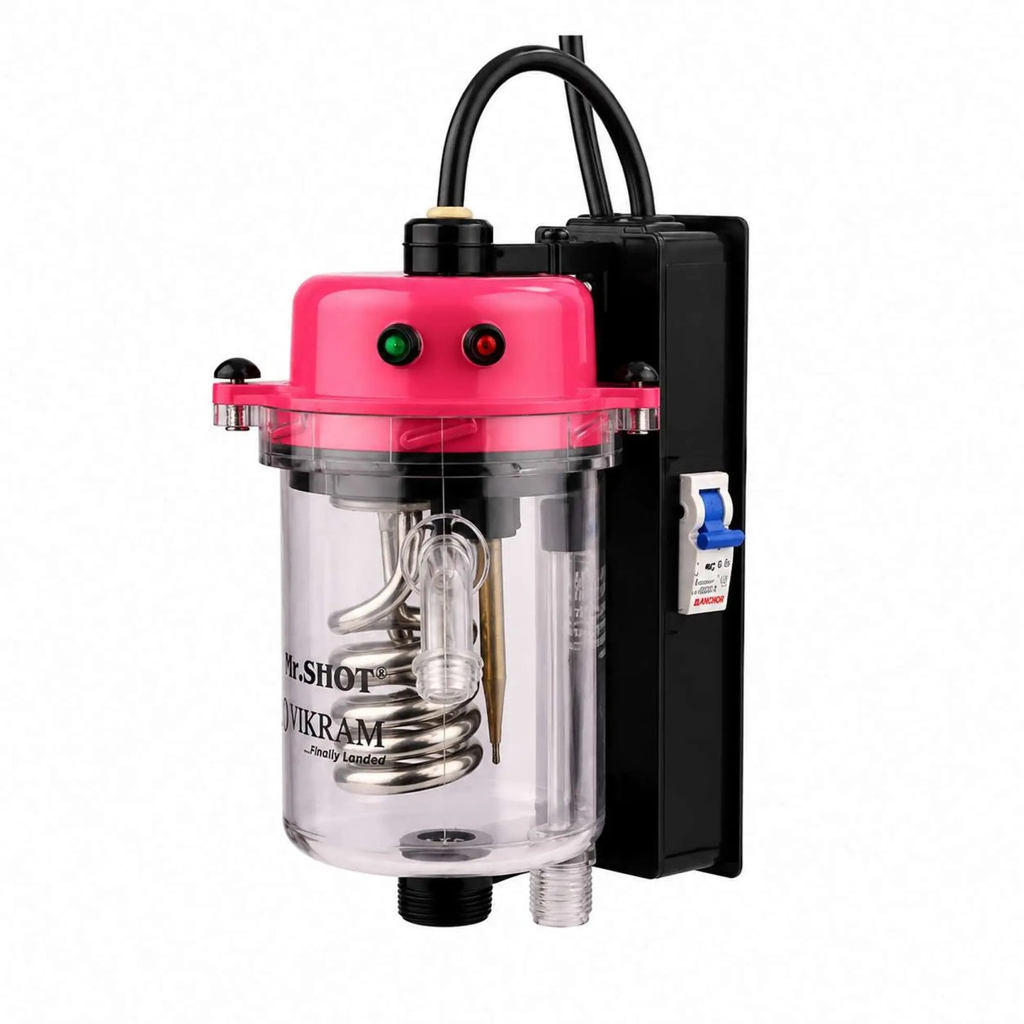 Mr.SHOT® Vikram Runner | Transparent model with built-in MCB | DARK PINK