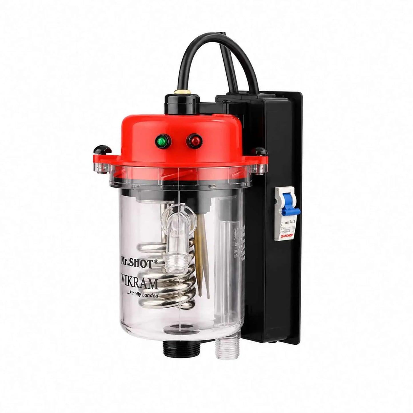 Mr.SHOT® Vikram Runner | Transparent model with built-in MCB | RED