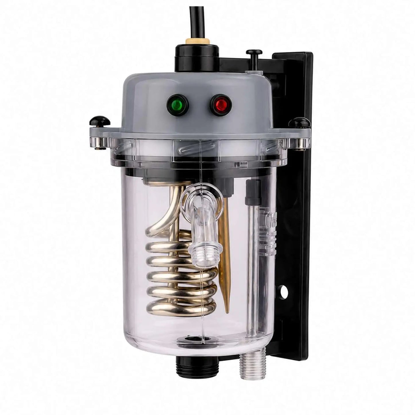 Mr.SHOT® Vikram Walker | Transparent instant water heater with engineering-grade polycarbonate body | DARK GREY