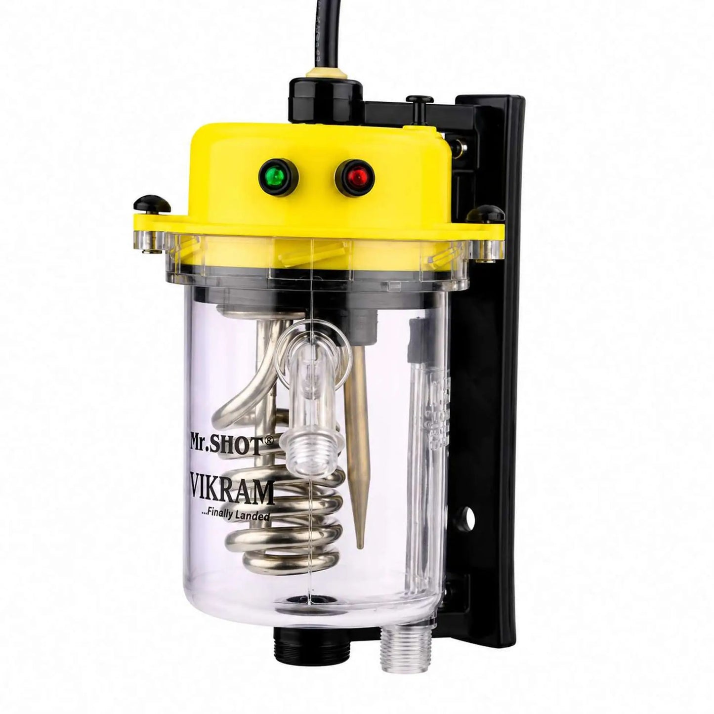 Mr.SHOT® Vikram Walker | Transparent instant water heater with engineering-grade polycarbonate body | YELLOW