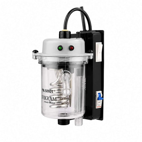 Mr.SHOT® Vikram Winner | Transparent flagship model with ON/OFF switch and MCB | METALLIC GREY