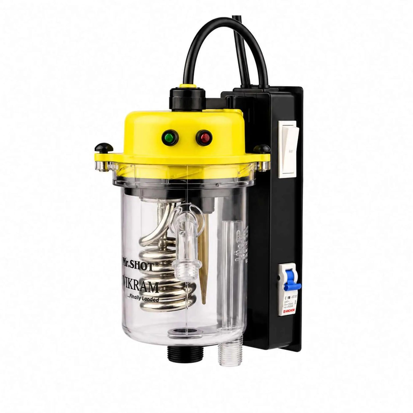Mr.SHOT® Vikram Winner | Transparent flagship model with ON/OFF switch and MCB | YELLOW