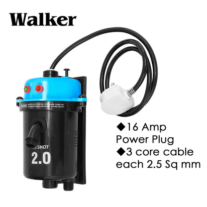 Mr.SHOT® 2.0 Walker | India's 1st Dual Thermostat Screwless Instant Water Heater | Blue