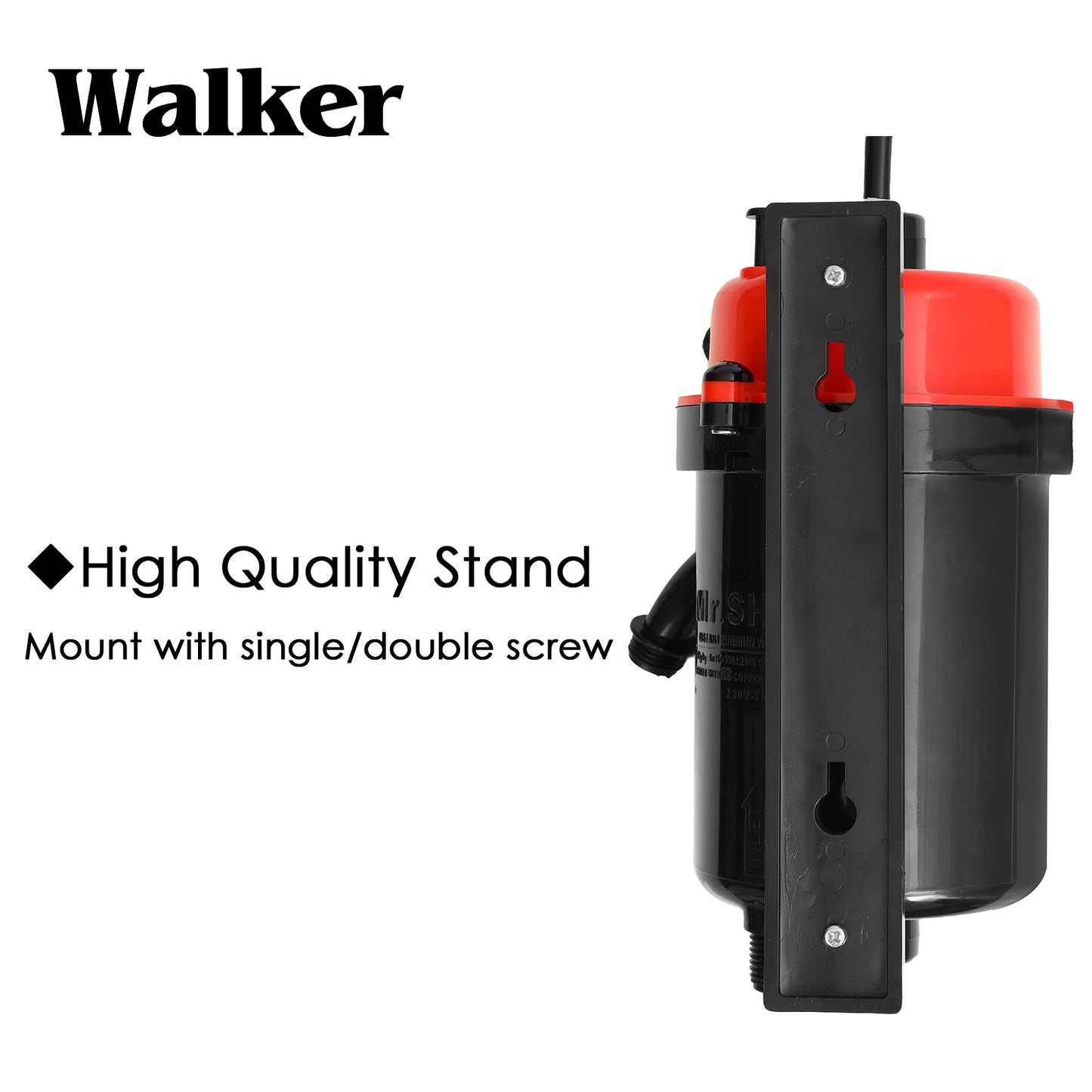 Mr.SHOT® 2.0 Walker | India's 1st Dual Thermostat Screwless Instant Water Heater | Red